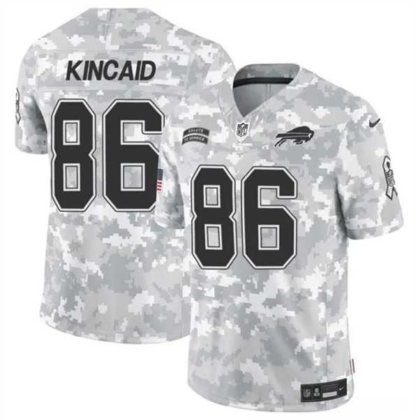 Men%27s Buffalo Bills #86 Dalton Kincaid 2024 F.U.S.E. Arctic Camo Salute to Service Limited Stitched Jersey Dzhi